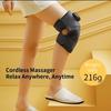 Rechargeable Knee Massager with Heat - Ideal for Post-Work, Sedentary Lifestyle, and Relaxation, Battery-Powered, Polyester Material, Knee