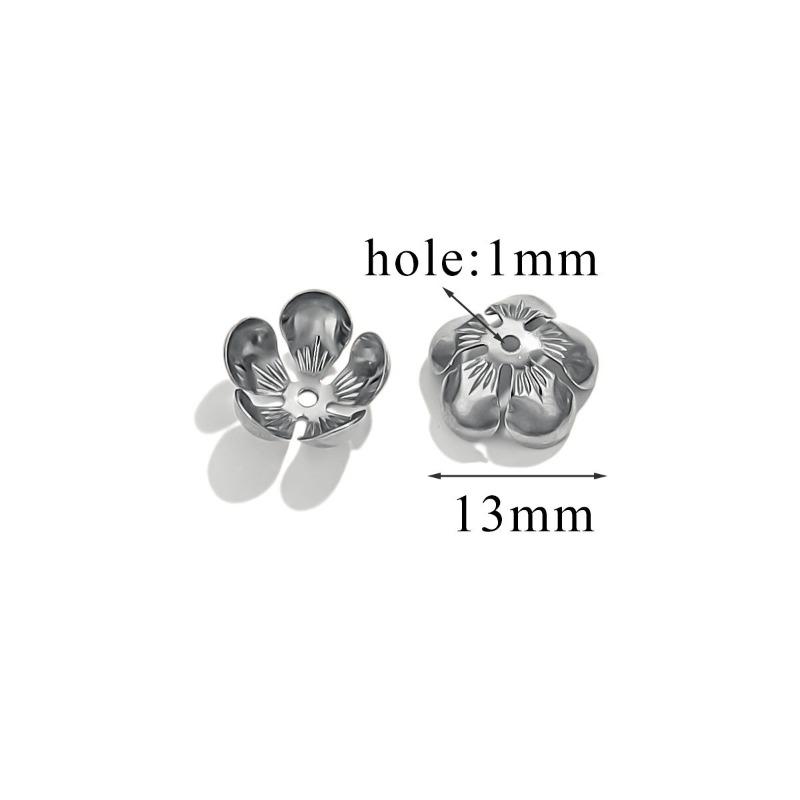 Stainless Steel Petal Bead Caps, Bead Caps with 18k Vacuum Plating, Diy Necklace Bracelet Jewelry