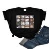 Short-sleeved T-shirt European and American summer new women's fashion casual home commuting versatile round neck short-sleeved T-shirt
