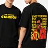 Summer Hot Sale Rapper The Weeknd Music Album Cover T Shirts Unisex Unisex Fashion Hip Hop T Shirt Y2k Cotton Gothic Round Tshirt