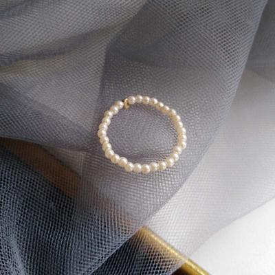 Pearl Bead Rings For Women Simulated Pearls Minimalist Finger Ring Vintage Party Jewelry Wedding Accessories Gifts
