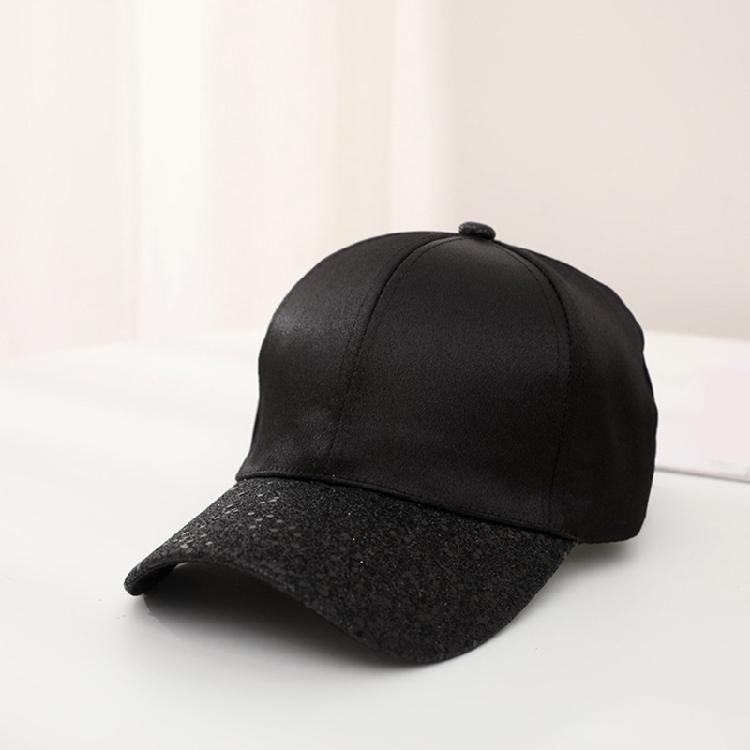Fashionable Unisex Baseball Caps Sunproof Hat for Sports and Leisure Wear with Glitters Brim Breathable and Comfortable