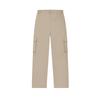 FILA Fleece Woven Casual Versatile Multi-Pocket Cargo Pants Women pants Beige F11W519801FBG