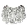 Sequins Lace Shawls Palaces Styles Women Shawls Sunscreen Hollows Out Cloak Tippet for Travel and Shopping