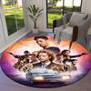Supernatural Round Area Rug,Carpet Rug for Living Room Bedroom Sofa Playroom Decor,Non-slip Floor Mat
