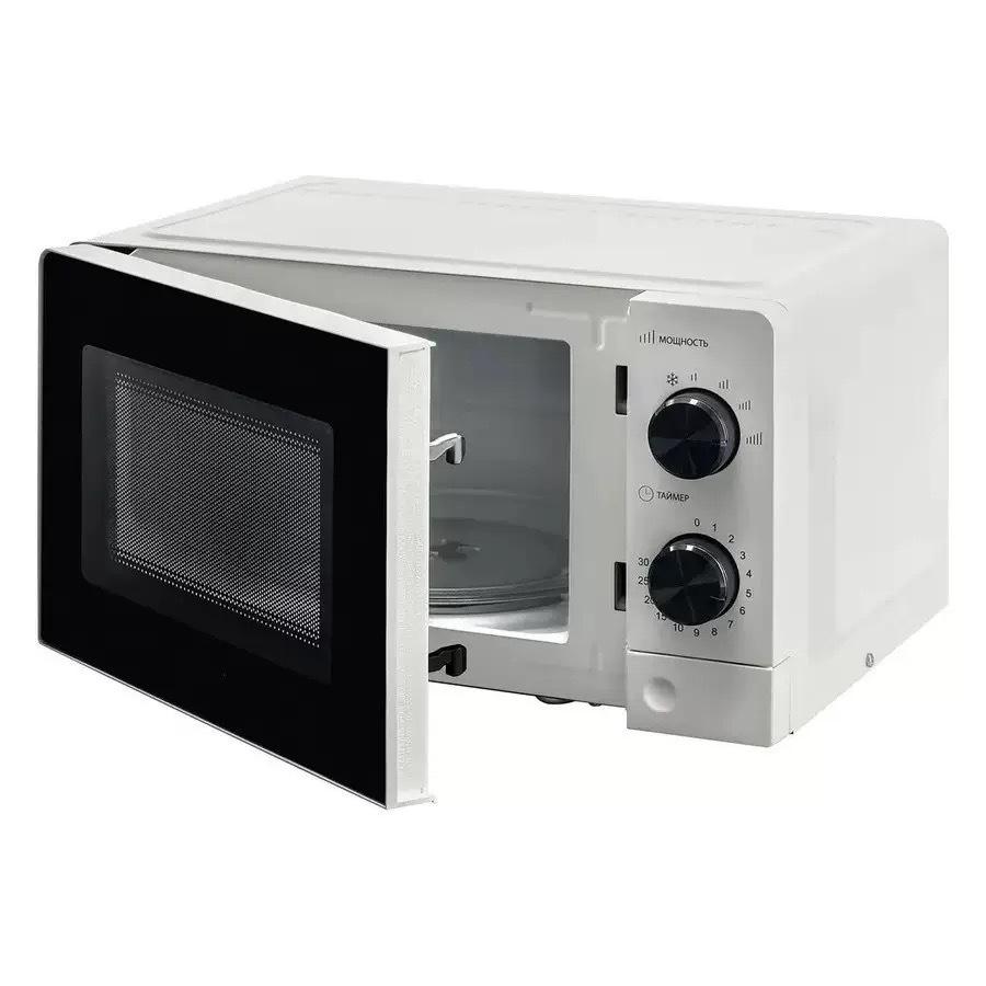 20L Mekanisk Roterande Tallrik Mikrovågsugn & Ugn Kombination, Multifunktionell Mini Elektrisk Ugn med Synligt Fönster