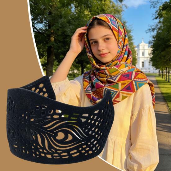 Elastic Hairband Pure Color Soft Scalp-Friendly Headscarf Holder Comfortable Lightweight Stretchy Hairband