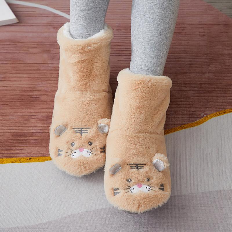 Autumn Winter Children's Floor Socks Baby Indoor Home Walking Socks Fleece Lined Thickened Infant Non-Slip Socks Shoes Socks