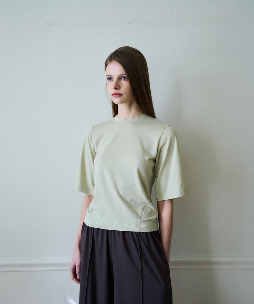 Onyueooun Soft Elbow Sleeve Tee (Green)
