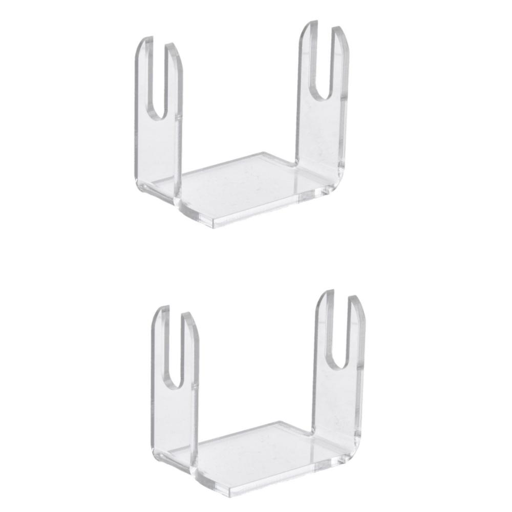 

2PCS Acrylic Fan Display Stand For Folding Fans Holder Organizer Rack Transparent Showcase