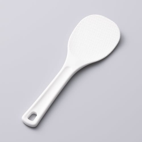 Kai Corporation KAI Rice Rice Paddle, Non-Stick, Double Embossed, 24cm, Dishwasher Safe, KAI KITCHEN, White, Made in Japan, DH8113