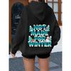 Women's Fashion Casual Winter Cartoon Print Hoodie - Unique Back Cap Design with Kangaroo Pocket, Cozy Long Sleeve Pullover for Outdoor Sports