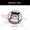 Universal Aluminum Grass Trimmer Head with 4 Lines Brush Cutter Head Thread Cutting Line Head for Lawn Mower Accessories
