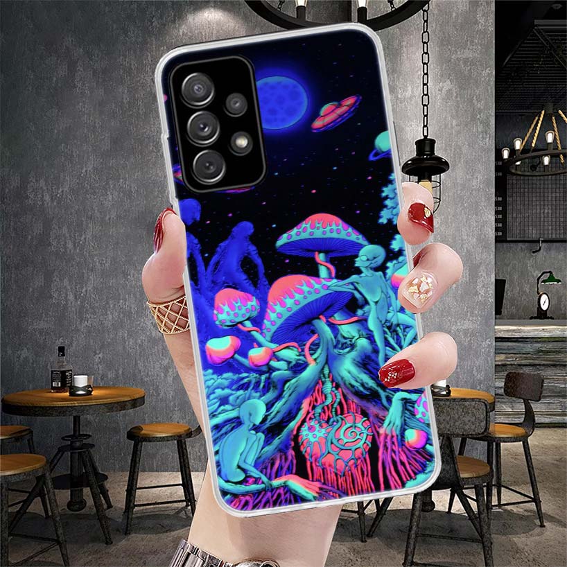 Weird Mushroom Psychedelic Soft Phone Case For Samsung Galaxy A13 A14 A15 A16 A17 A53 A54 A55 A56 A57 A33 A34 A35 A36 A37 A23 A2