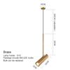 Modern LED Chandelier Nordic bedroom bedside spotlight home decoration catering lighting black gold adjustable angle gloss
