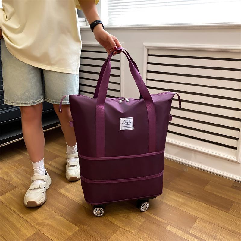 Universal Wheeled Folding Travel Storage Bag: Perfect for Packing Clothes On Short Trips