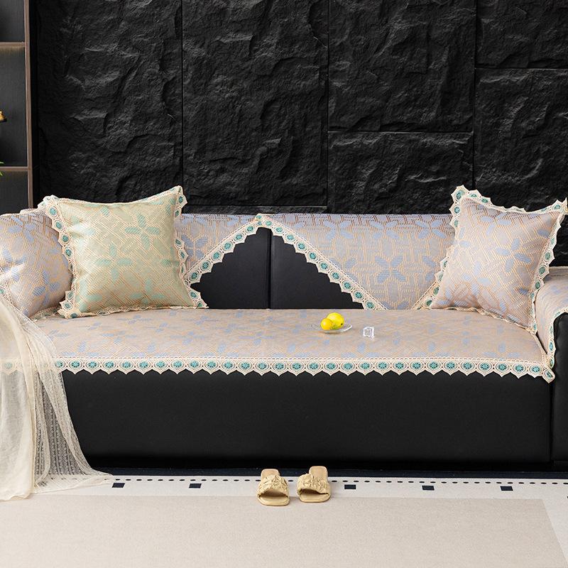 New Summer Rattan Mat Sofa Cushion Mat Non-Slip Seat Cushion Simple Modern Summer Cover Towel Cover Cloth