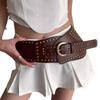 Women's Wide Retro Punk Style Belt: High-End, Fashionable, Versatile, Decorative Accessory for Trendy Skirt Pairing.