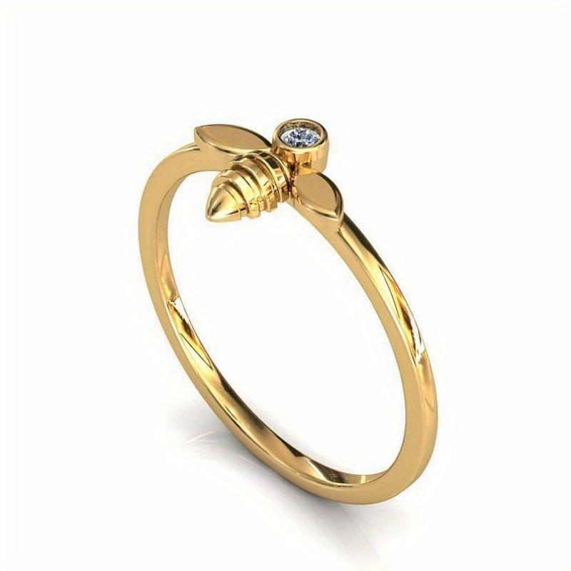 Yun Miao Niche Fashion Bee Ring for Women - Cute and Trendy