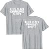 This Is My Drinking Shirt and Driving Shirts Funny Quotes T-Shirt Letters Printed Sayings Graphic Tee Tops Short Sleeve Blouses