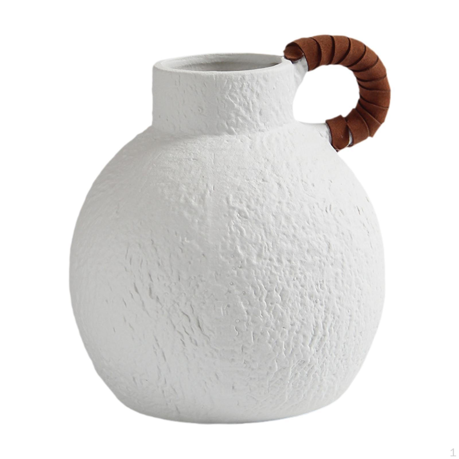 

Ceramic Pot for Floral Arrangements Suitable Office and Dorm 18.5cmx20cm