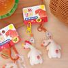 Cartoon Roast Duck Keyring Funny Roast Chicken Keychain  Bag Hanging