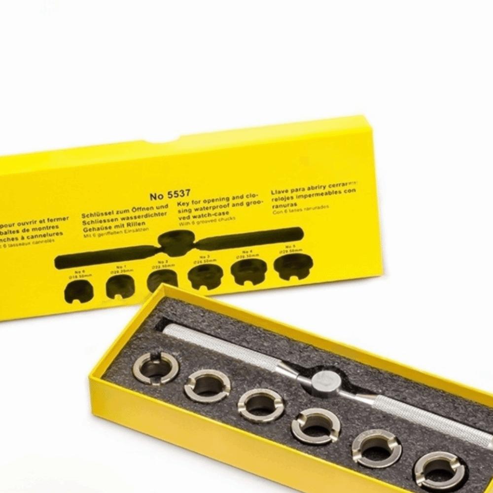 

Tool Set 5537 Model Watch Back Case Opener Metal Silver Watch Case Opener Watch Repair Tool Professional Use чорний