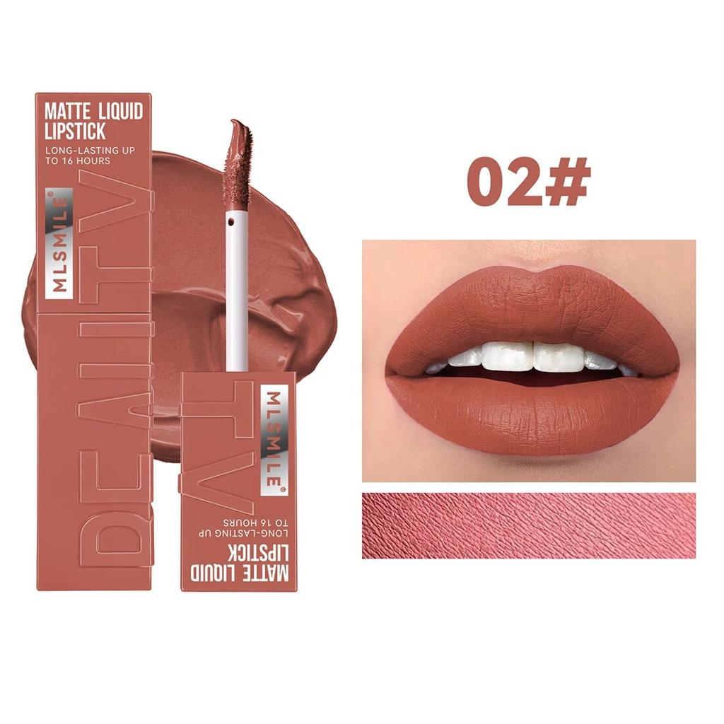 Matte Lip Glaze Non Fading Liquid Lipstick Waterproof Lip Gloss Women's Lip Makeup Lip Glaze Cosmetics