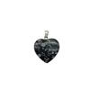 Heart-Shaped Natural Crystal Gemstone Pendant Necklace Accessories - Love Pendant Jewelry