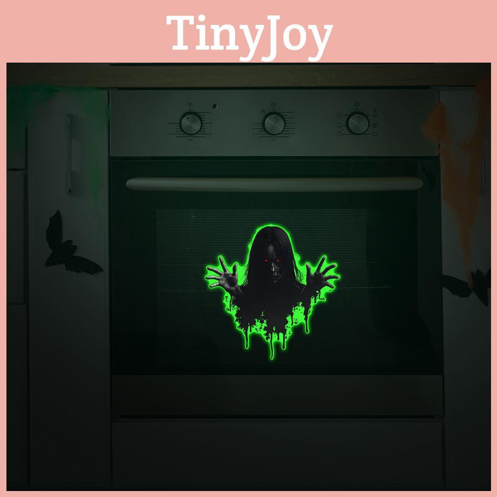 Halloween Green Light Ghost Pvc Wall Sticker Modern Minimalist Home Decoration