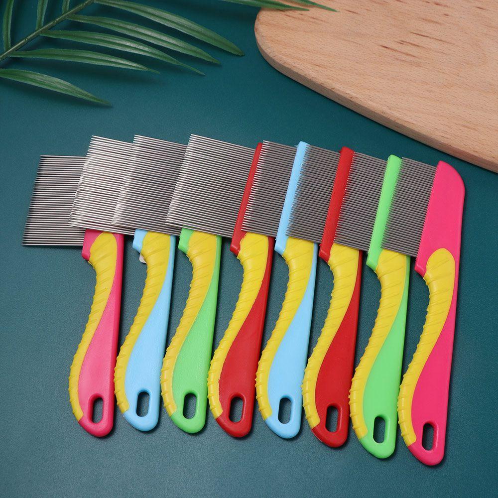 Stainless Steel Dog Flea Comb Fine Toothed Lice Comb Wool Cleaning Supplies Pet Hair Comb Cat