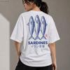 Japanese Sardine Graphic Tee, Vintage Fish Market Streetwear, Unisex Oversized Top