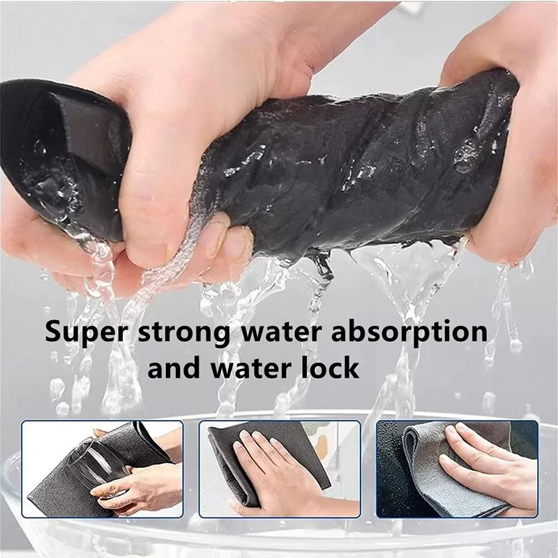 Super Thick Streak Free Glass Cleaning Cloth Reusable Magic for Windows Mirrors and Kitchen Surfaces Household Cleaning Tool