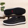 Old Beijing cloth shoes men's casual breathable beef tendon sole one pedal black non-slip autumn return new wormwood cloth shoes