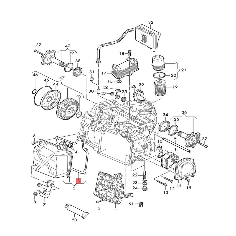 New 02E DSG Automatic Transmission Oil Pan Gasket For VW Golf 5 6 GTI Plus Jetta Passat B6 B7 CC Skoda Octavia 2 A5 02E321371E