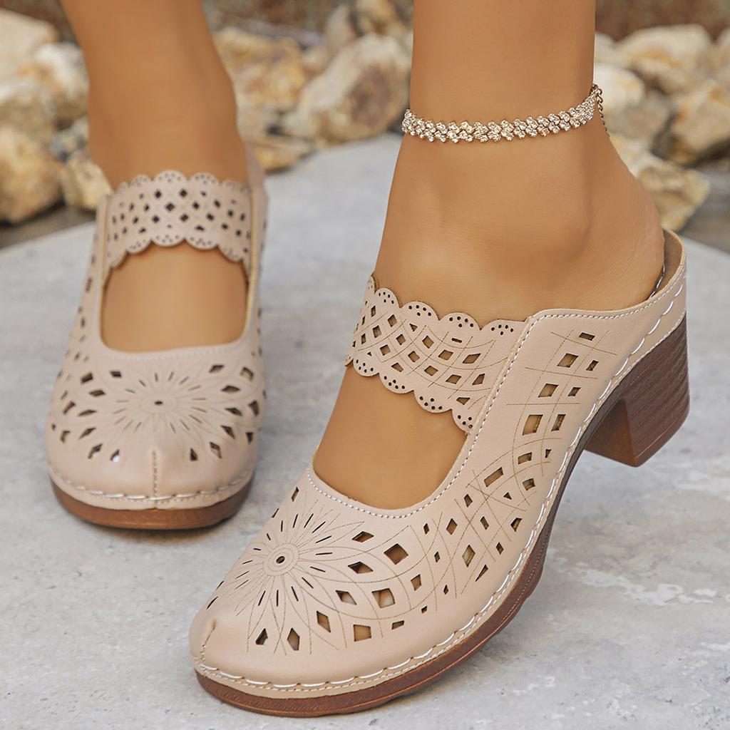 Γυναικεία Σανδάλια Χοντρό Ψηλό Τακούνι Στρογγυλή Μύτη Μπλοκ Φόρεμα Νυφικό Πάρτι Γαμπρός Παπούτσια Steppers Γυναικεία Σανδάλια Γυναικεία Άνετα Σανδάλια