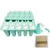 Silicone Ice Cream & Popsicle Mold - 12, 10, 6, 4 Cavities for DIY Treats