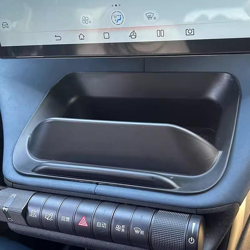 Car Under The Screen Storage Box Waterproof Scratch-proof on The Armrest Box for BYD Dolphin Interior Accessories