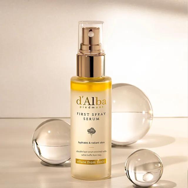 d'Alba (Set) Piedmont Italian White Truffle First Spray Serum 50ml + Lip Balm