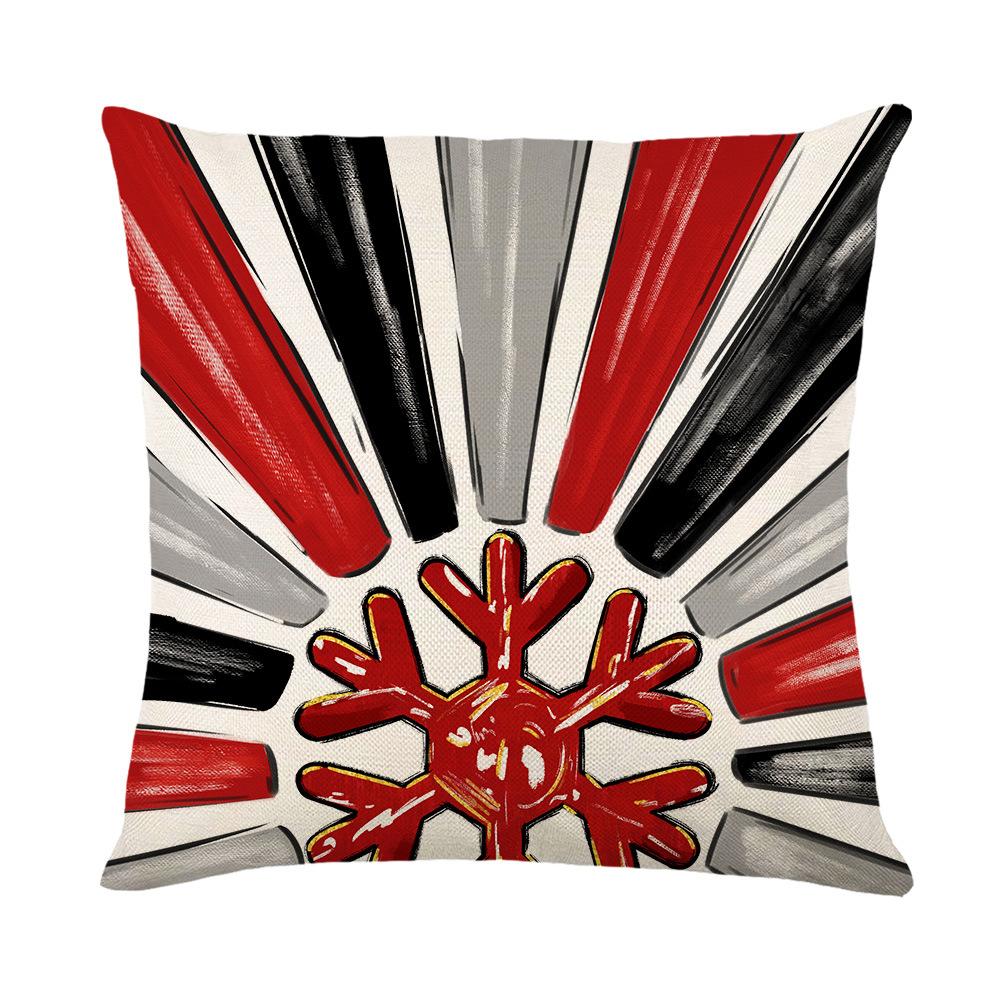 Christmas Pillow Cover for Home Sofa Atmosphere Printed Pillow Cover Christmas Cushion Cover New Style