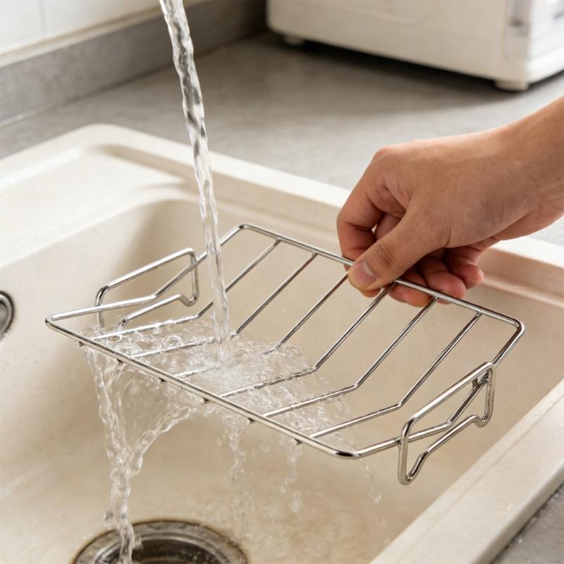 V Shape Turkey Cooking Support Stand Stainless Steel Grilling Roasting Rack For Oven And Outdoor Barbecue Accessory