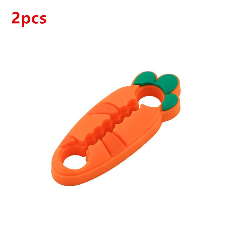 

Cute Silicone Car Door Lock Buckle Protection Cover Elastic Anti-Collision Carrot Car Shock Absorbing Pad Mute Buffering Cushion 2PCS