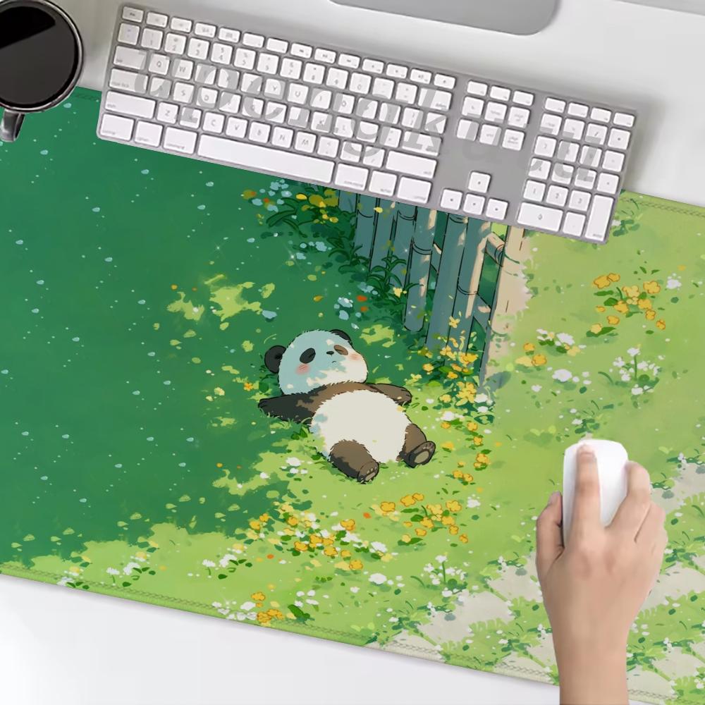New Arrivals Cute Cartoon Panda Mousepad Gamer Gaming Accessories Mouse Pad Size For Office Long Table Mat XXL Mice Pad X