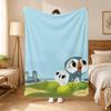 Puffin Rock Cartoon Throw 240G Flannel Blanket, Suitable For Sofas, Beds, Offices,  Exquisite Gift Blankets