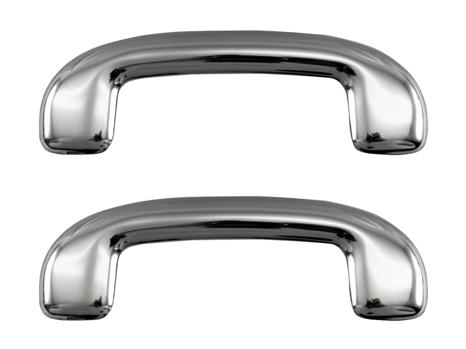 

BRIGHTZ Spacia Custom MK53S Finish Stainless Steel Plated Assist Grip Covers Compatible with MK and 53 Spacia Custom Ultra-Mirror (2-Piece Set)