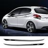 2PCS For Peugeot 208 Car Body Sport Stripes Stickers Auto Waist Line Vinyl Decor Decal Auto Body Decoration Tuning Accessories