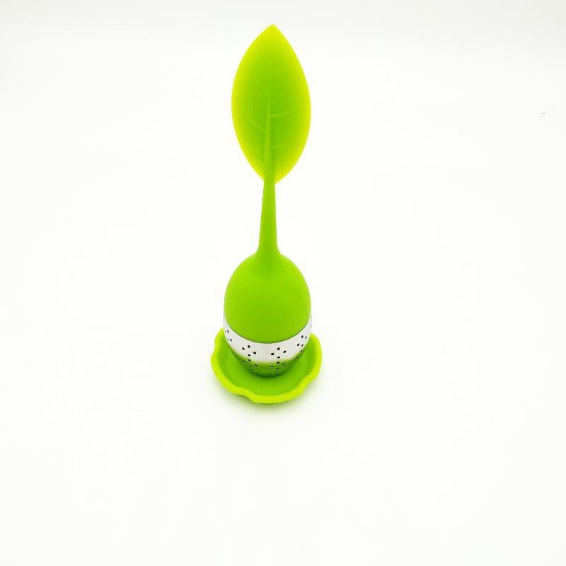 Haushalt Silikon Tee Sieb Süßes Blatt Muster Teefilter Teekanne für Loseblatt Kräuter Gewürz Filter Werkzeuge