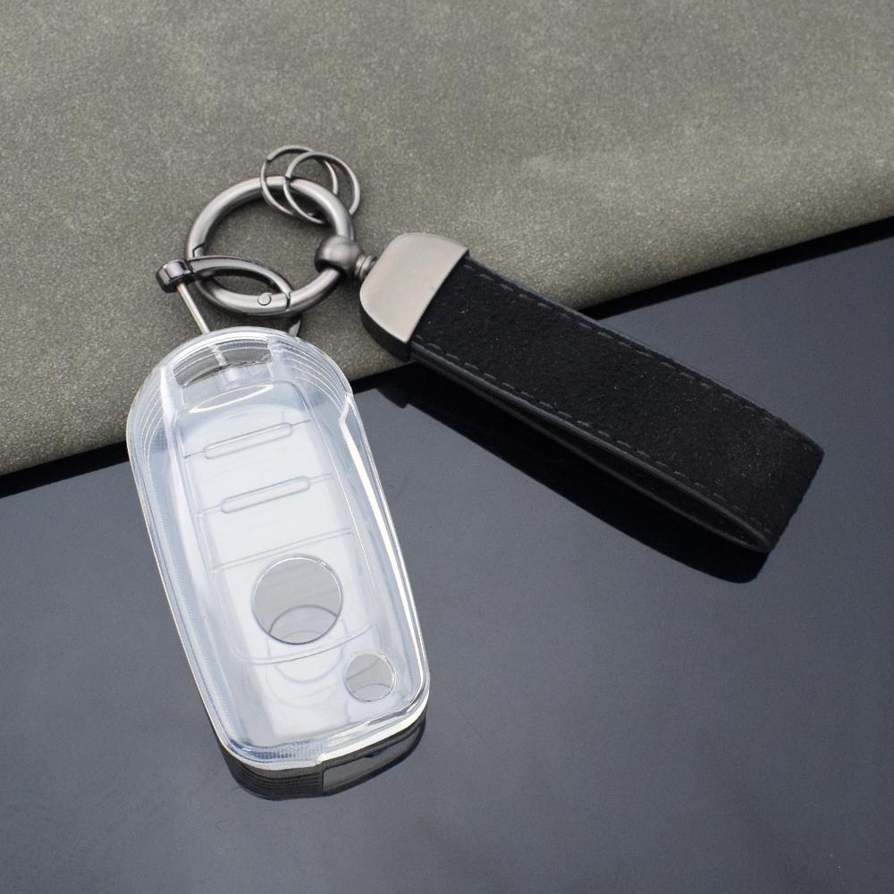 Transprent Flip Key Case Cover Shell for FIAT Tipo Toro Nuovo Freedom 500X Doblo Argo Grazie Protector Keyless Fob Accessories