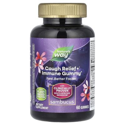Sambucus Emollient, Immunverstärker, Holunder + südafrikanische Geranie, 60 Gummies