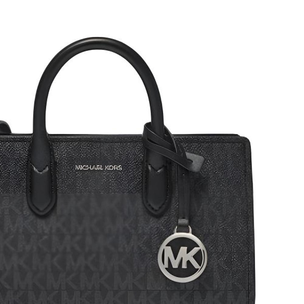 MICHAEL KORS Scarlett Adjustable Detachable Strap Artificial Leather Handbag Mini Women's Black 32S6GETC0C-BLACK